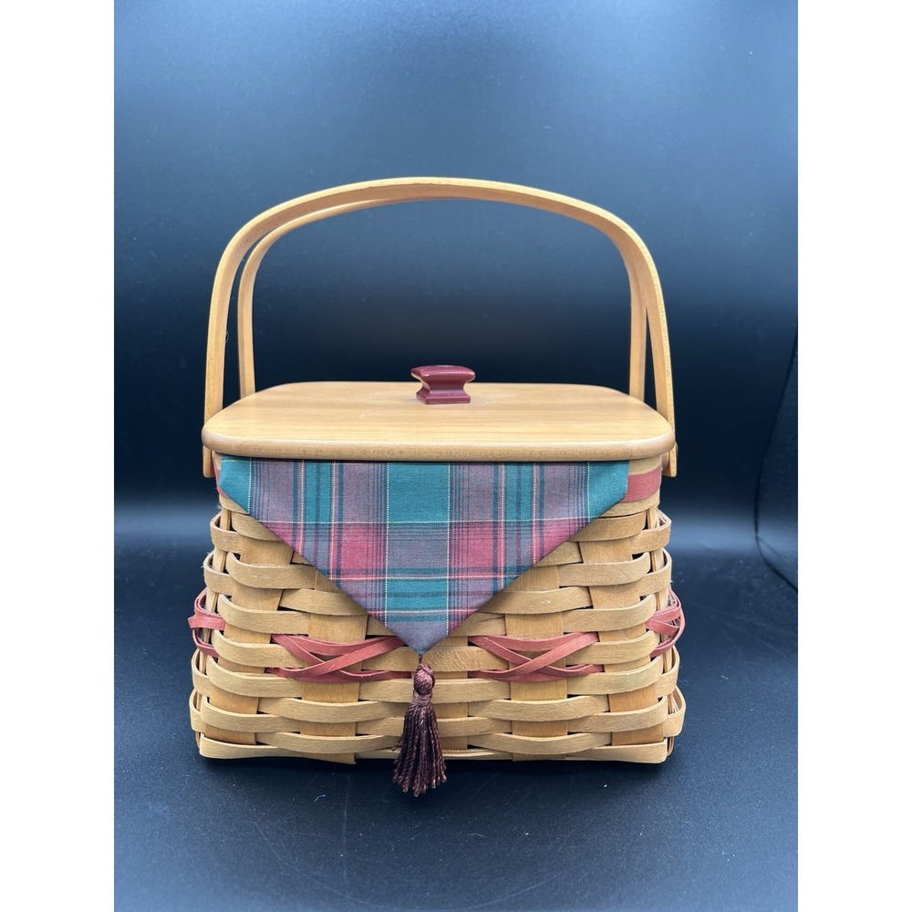 Longaberger 2000 Deck The Halls Basket Combo Red-Plz Read